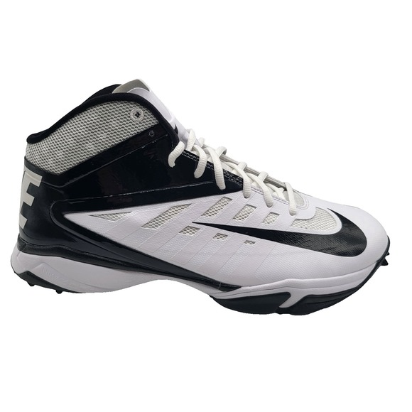 Nike Vapor Pro Mid Football Cleats White Black Men's NWOB‎